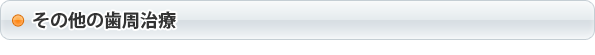 その他の歯周治療