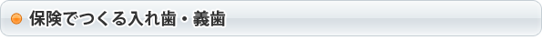 保険でつくる入れ歯・義歯